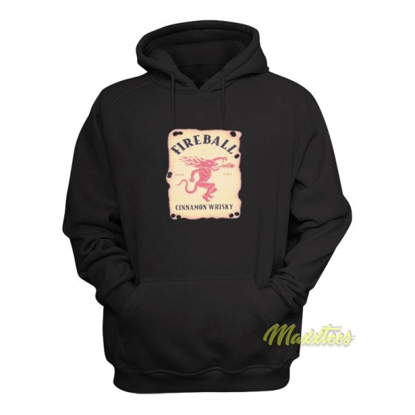 Fireball Cinnamon Whisky Label Hoodie