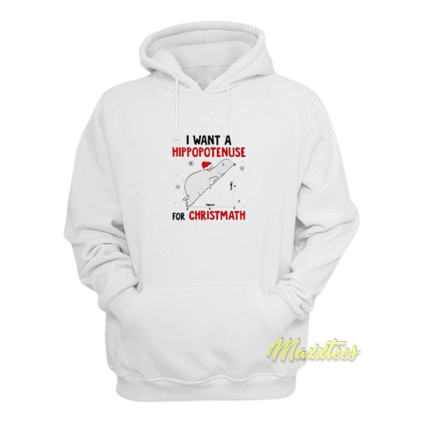 Funny I Want A Hippopotamus For Christmath Hoodie