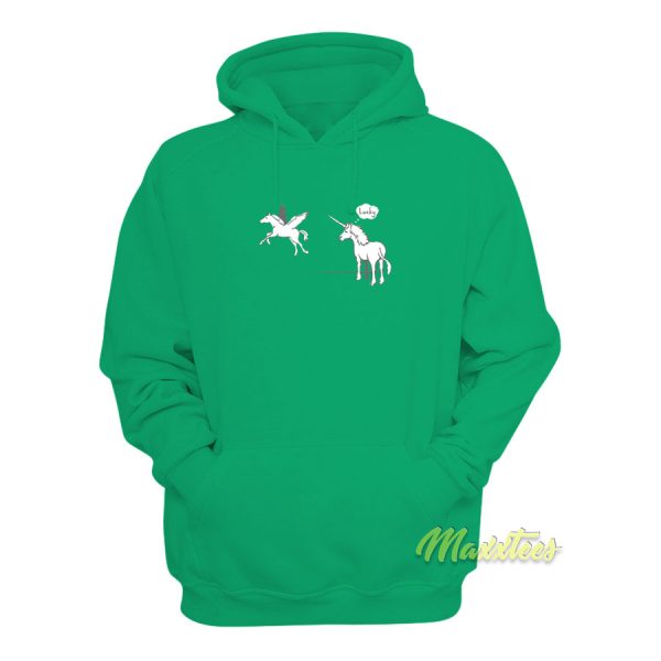 Funny Lucky Pegasus Unicorn Hoodie