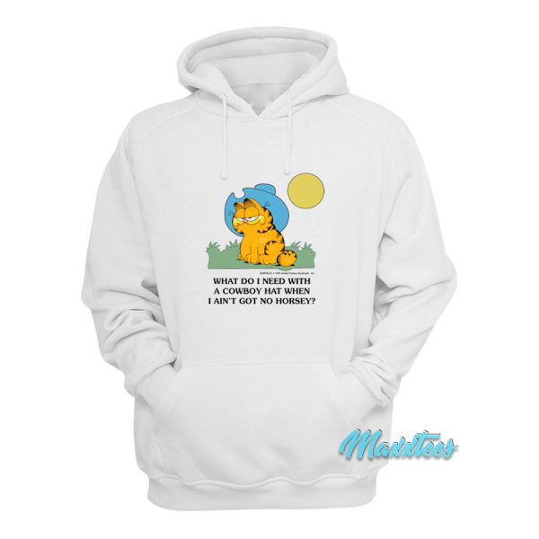 Garfield Cowboy Hat Hoodie