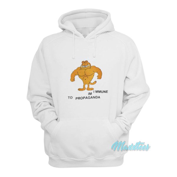 Garfield Im Immune To Propaganda Hoodie