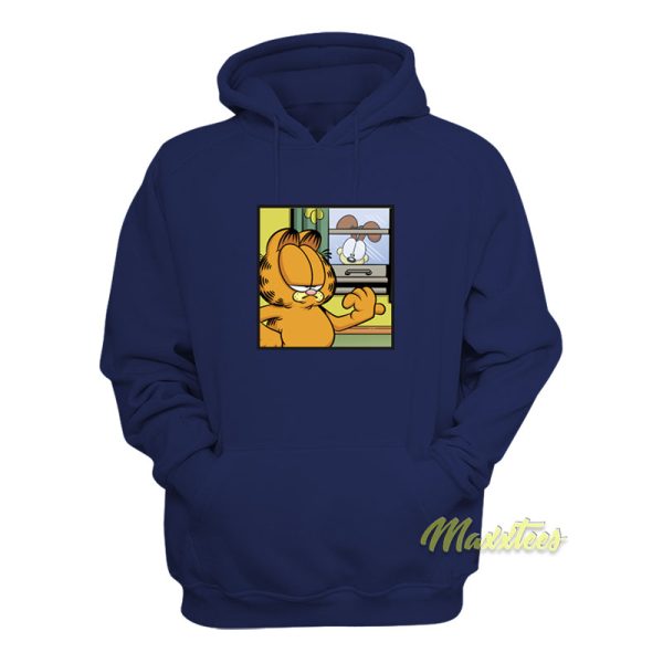 Garfield Odie Behind The Window Hoodie