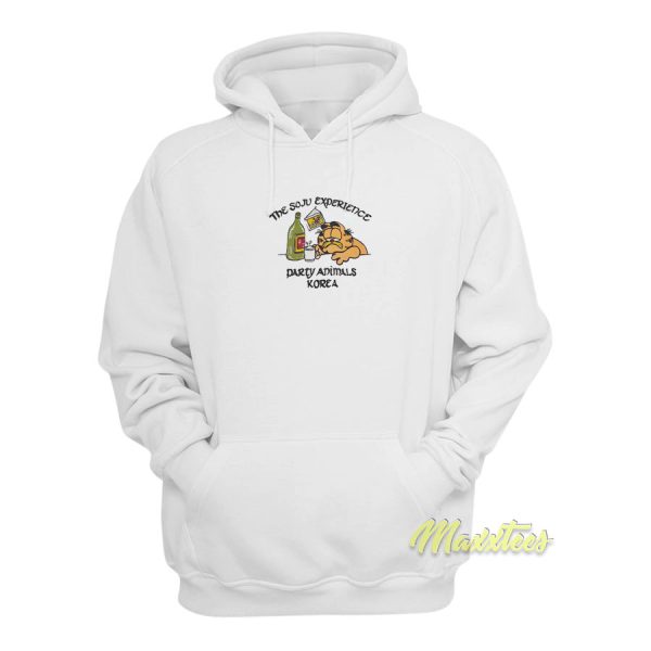 Garfield The Soju Experience Party Animals Korea Hoodie