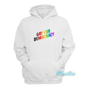 Gay For Democracy Hoodie 1 Gay For Democracy Hoodie 2