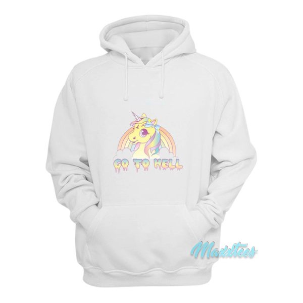 Go To Hell Unicorn Rainbow Hoodie