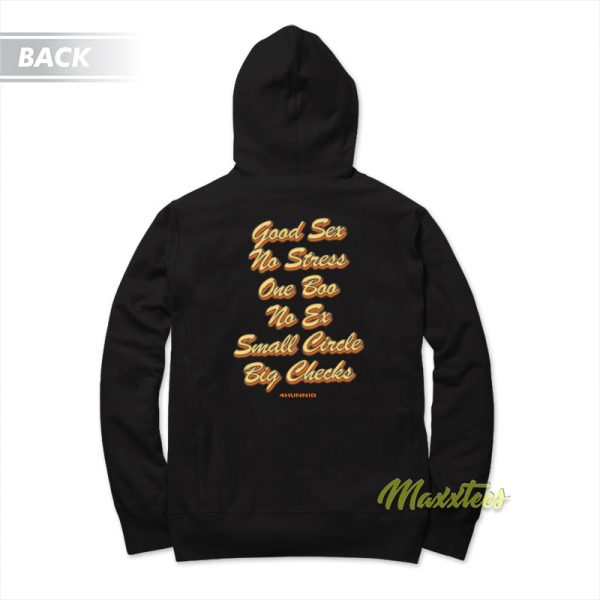 Good Sex No Stress One Boo 4Hunnid Hoodie