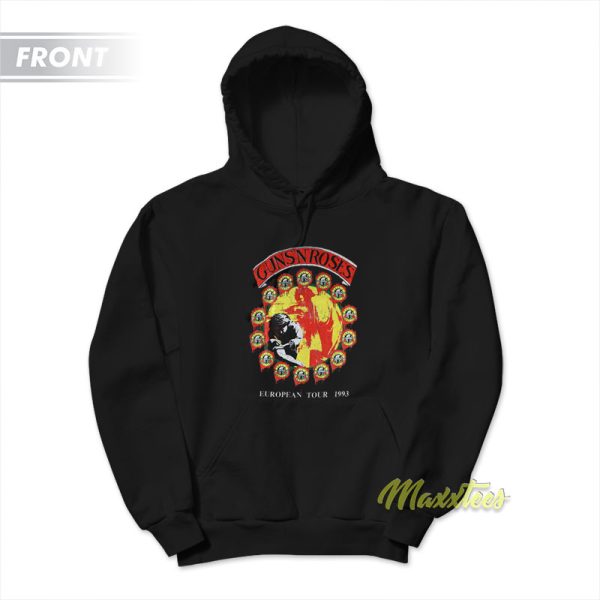 Guns N Roses Pretty Tied Up Euro Tour 1993 Hoodie