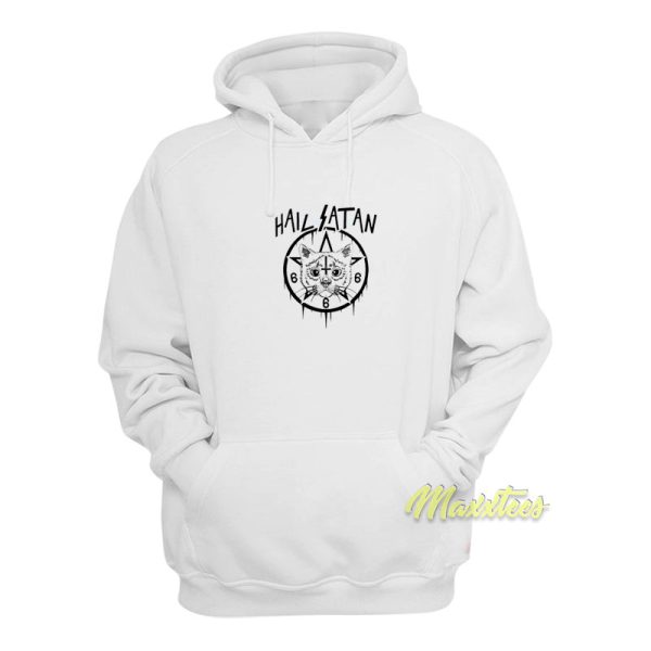 Hail Satan Cat 666 Hoodie