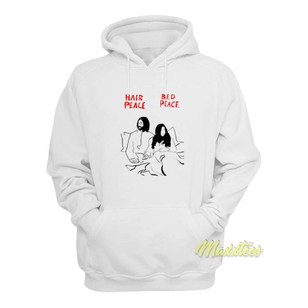 Hair Peace Bed Peace John Lennon Hoodie