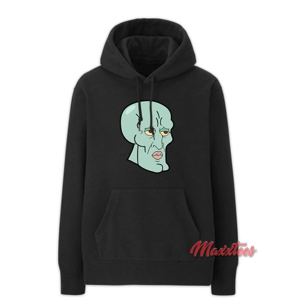 Handsome Squidward Face Hoodie