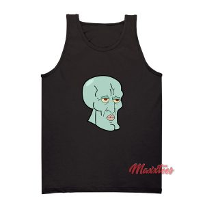 Handsome Squidward Face Tank Top 1