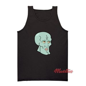 Handsome Squidward Face Tank Top 2
