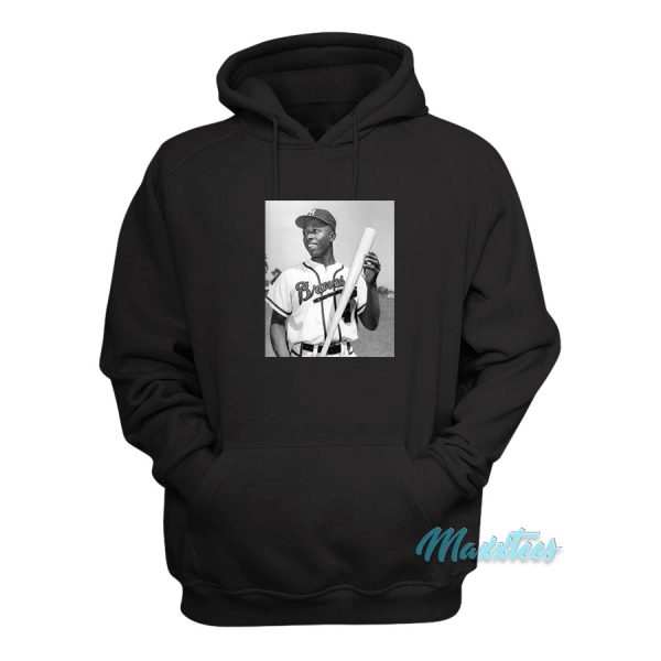 Hank Aaron Poster Hoodie