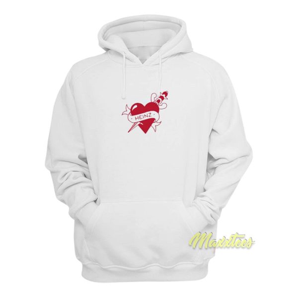 Heinz Red Tattoo Ink Heart Hoodie