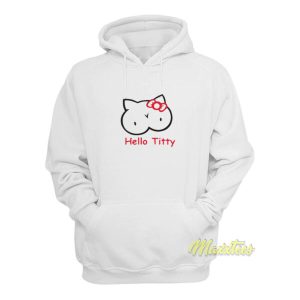 Hello Titty Hello Kitty Parody Boobs Hoodie