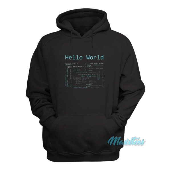 Hello World Computer Programming Languages Hoodie