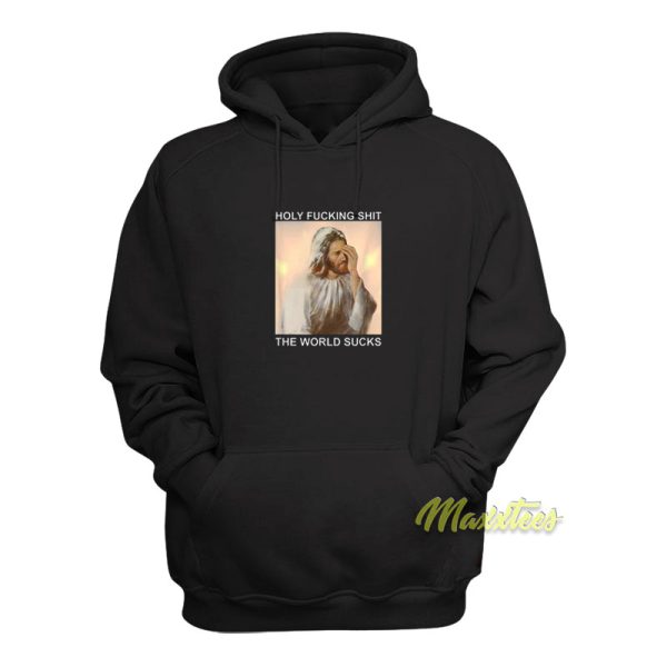 Holy Fucking Shit The World Sucks Hoodie