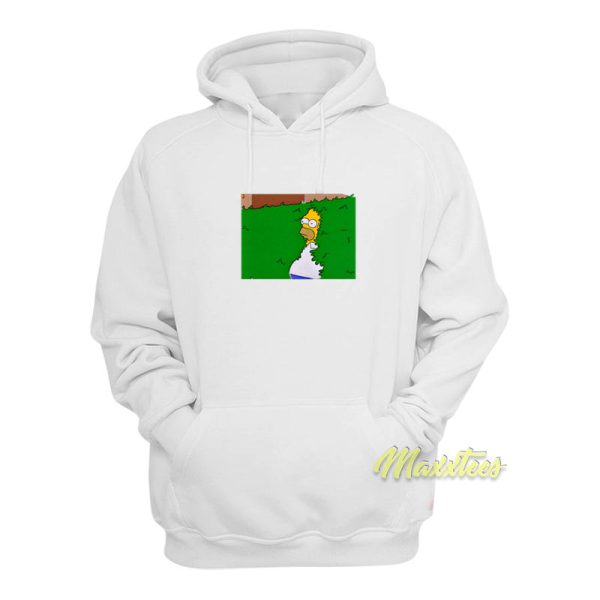 Homer Simpson Disappearing Into The Bushes Hoodie