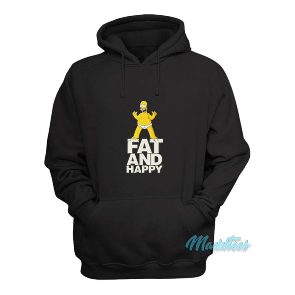 Homer Simpson Fat And Happy Hoodie