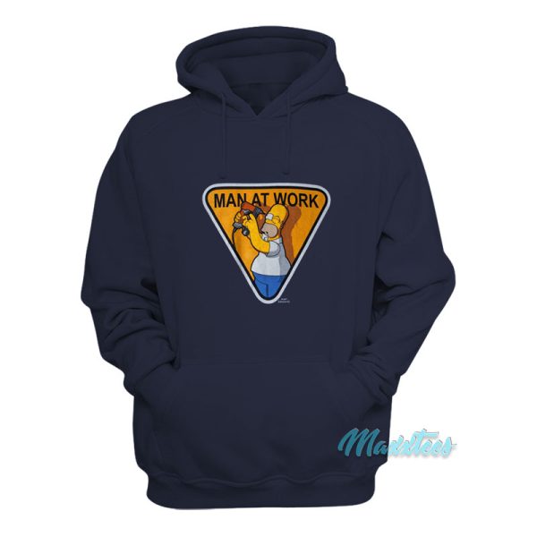 Homer Simpson Man At Work Hoodie