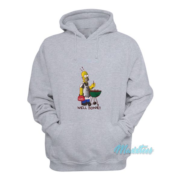 Homer Simpsons Kiss The Chef Well Done Hoodie