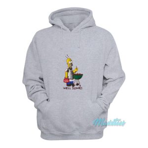 Homer Simpsons Kiss The Chef Well Done Hoodie 2