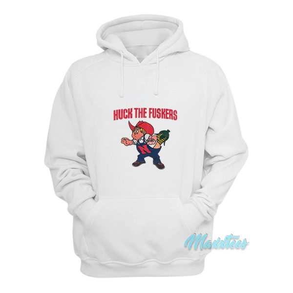 Huck The Fuskers Nebraska Huskers Parody Hoodie