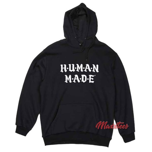 Human Made Flocked Logo Hoodie