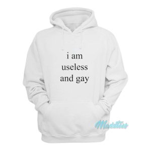 I Am Useless And Gay Hoodie 2