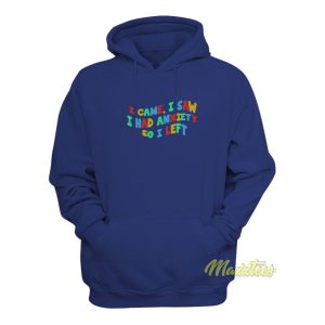 I Came I Saw I Had Anxiety Hoodie Unisex 1