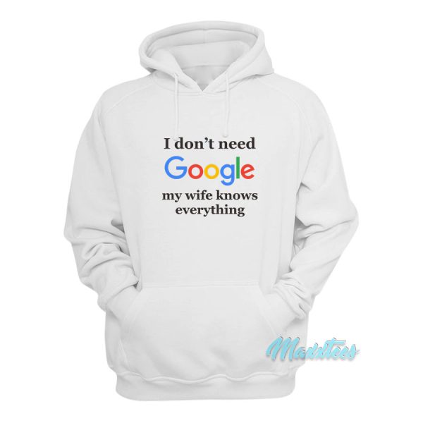 I Don’t Need Google Hoodie