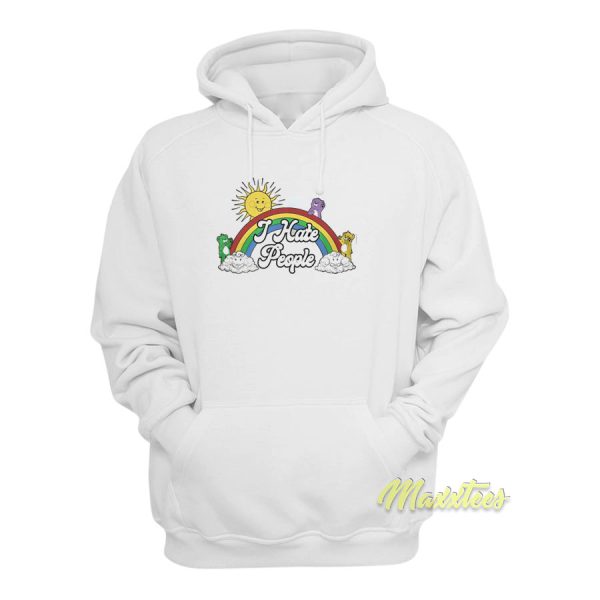 I Hate People Rainbow Hoodie