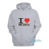 I Love Nerds 8-Bit Hoodie