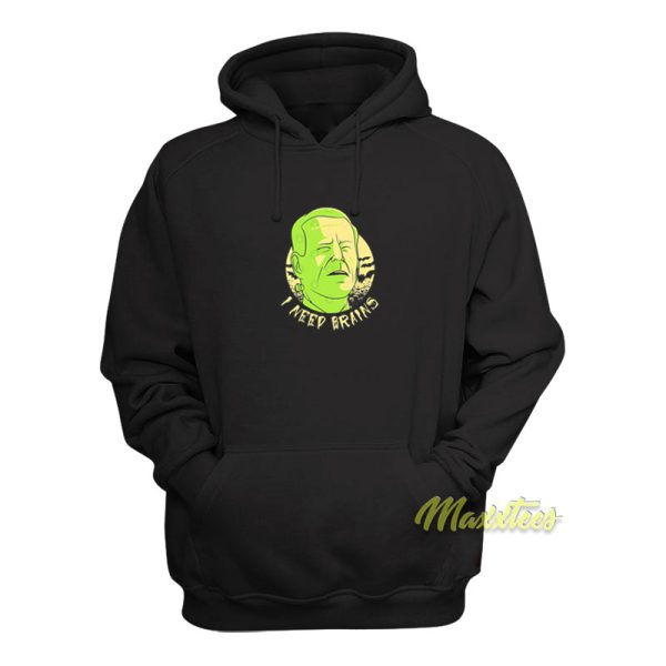 I Need Brains Joe Biden Zombie Halloween Hoodie