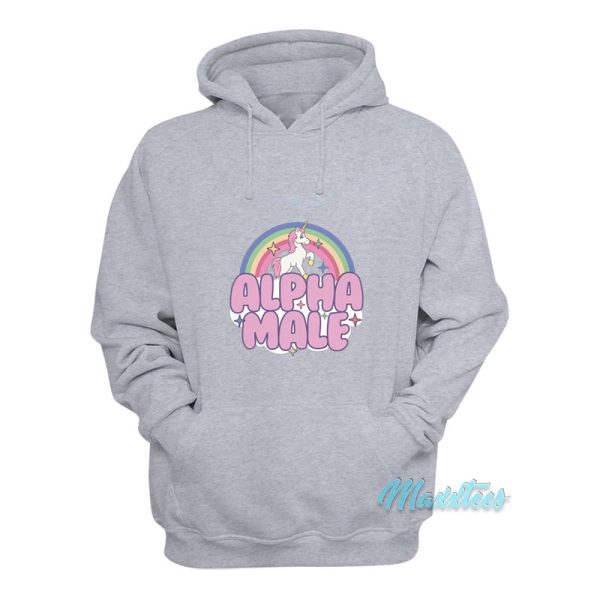 Ironic Alpha Male Unicorn Rainbow Hoodie