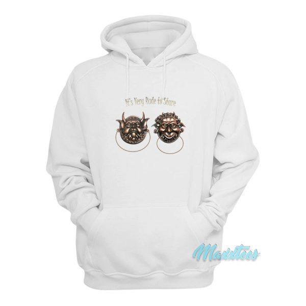 It’s Very Rude To Stare Labyrinth Knockers Hoodie