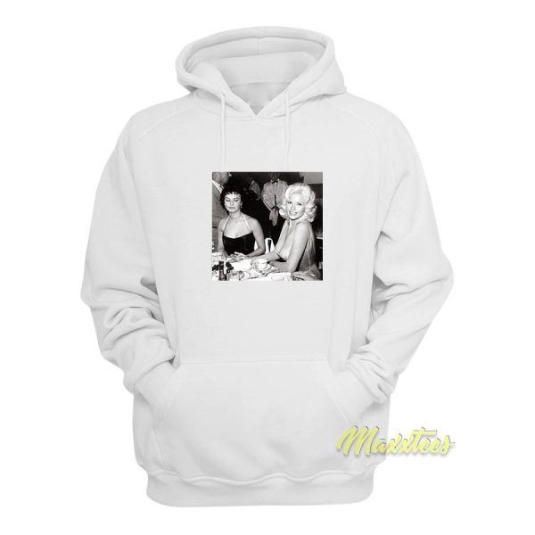 Jayne Mansfield Sophia Loren Hoodie