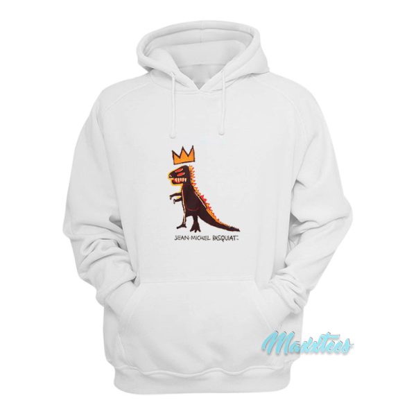 Jean Michel Basquiat Dinosaur Crown Hoodie