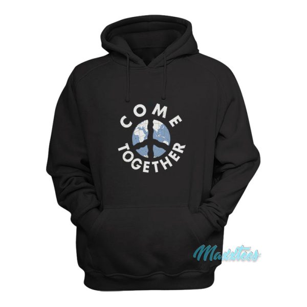 John Lennon Come Together Peace Earth Hoodie