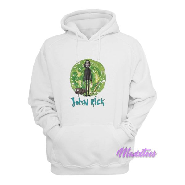 John Rick John Wick Rick And Morty Crossover Hoodie