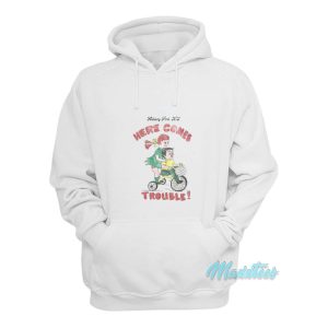 Johnny Ramone Here Comes Trouble Hoodie 1