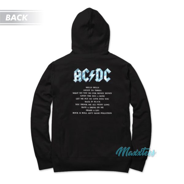 Juice Wrld AC DC Back In Black Hoodie