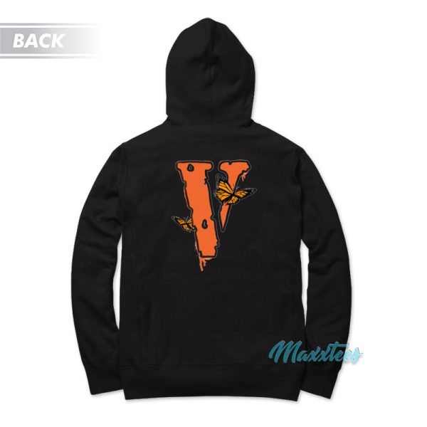 Juice Wrld x Vlone Legends Never Die Butterfly Hoodie