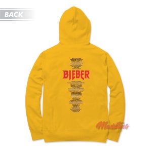 Justin Bieber Stadium Tour Hoodie 1 Justin Bieber Stadium Tour Hoodie 2