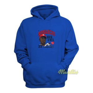 Kc Monarch Buck O'neil Hoodie 1 Kc Monarch Buck Oneil Hoodie 2