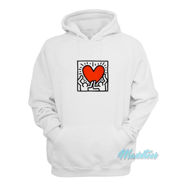 Keith Haring Heart Hoodie