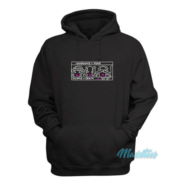 Keith Haring Ignorance  Fear Silence  Death Hoodie