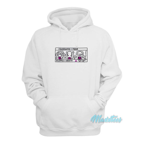 Keith Haring Ignorance  Fear Silence  Death Hoodie