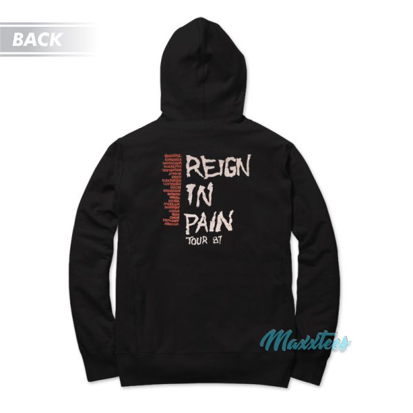 Kendall Jenner Slayer Reign In Pain Tour 87 Hoodie