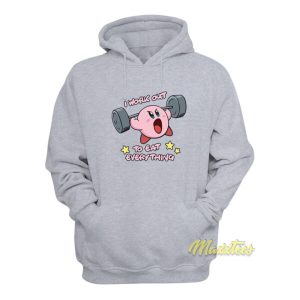 Kirby I Work Out To Eat Everything Hoodie 2